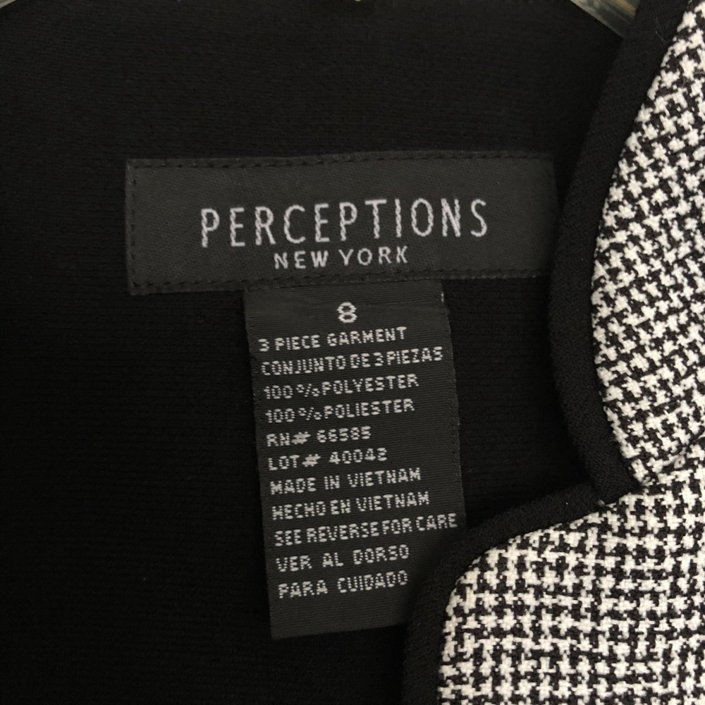 Perceptions Hound Tooth Pattern Blazer - image 2